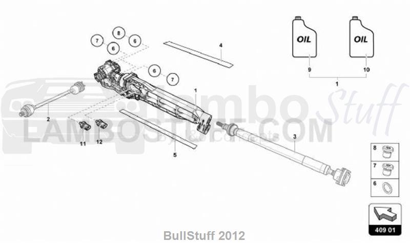 2020 Lamborghini HURACAN EVO SPYDER USA FRONT AXLE DIFFERENTIAL (409.01.00)